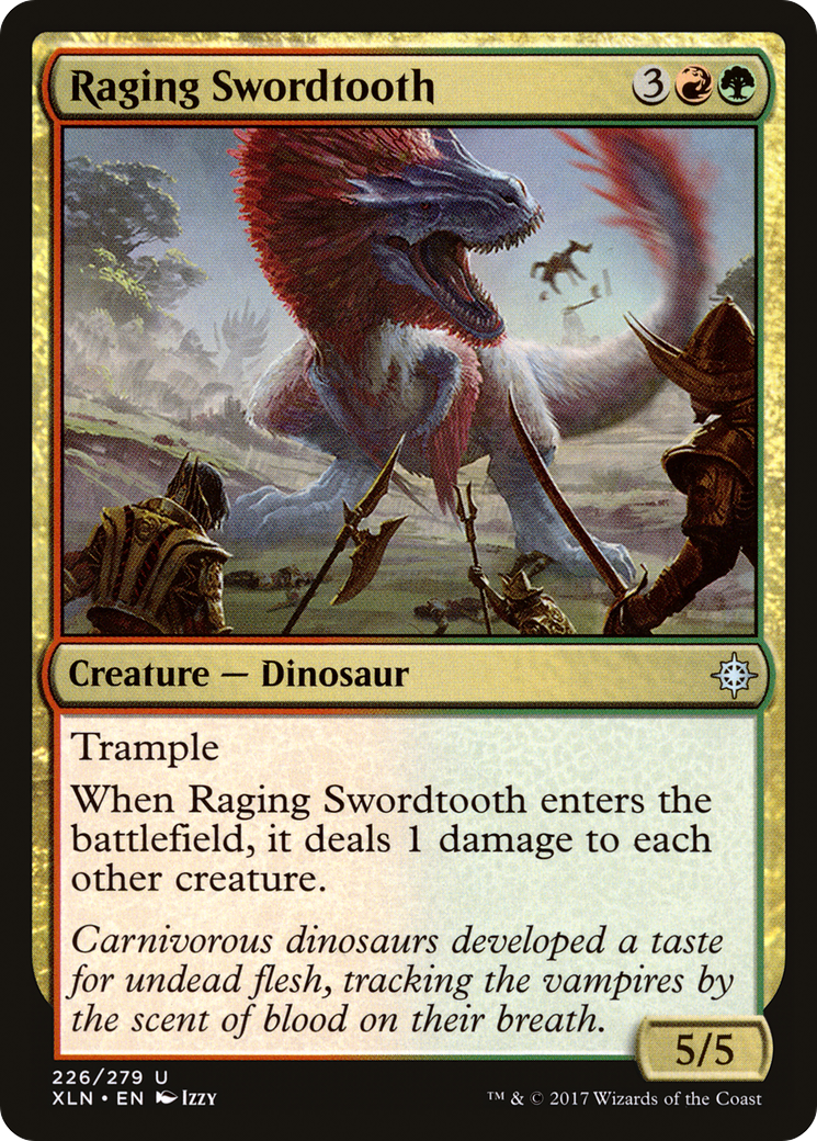 Raging Swordtooth (XLN-226)  - Ixalan