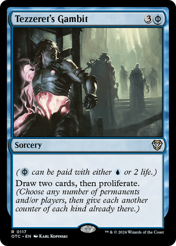 Tezzeret's Gambit (OTC-117)  - Outlaws of Thunder Junction Commander