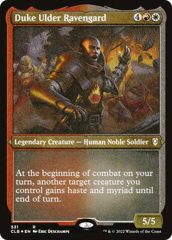 Duke Ulder Ravengard (CLB-531)  Etched Foil - Commander Legends: Battle for Baldur's Gate