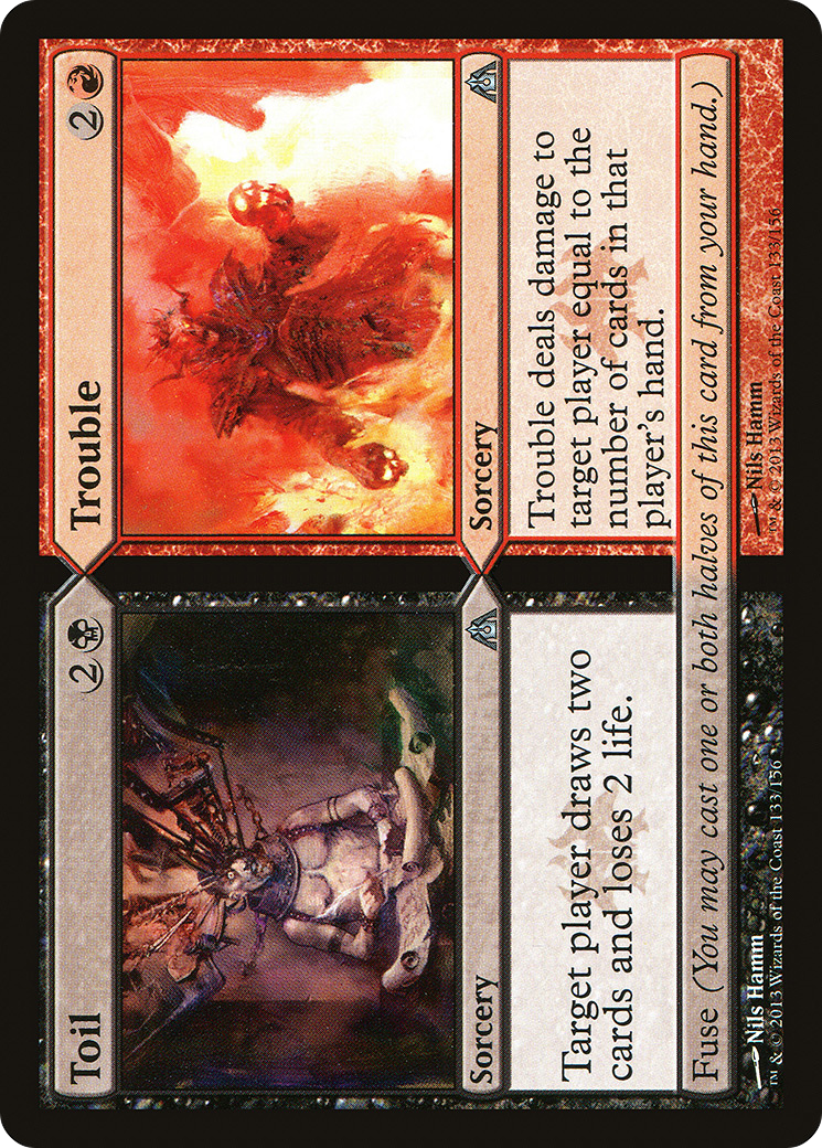 Toil // Trouble (DGM-133)  Foil - Dragon's Maze