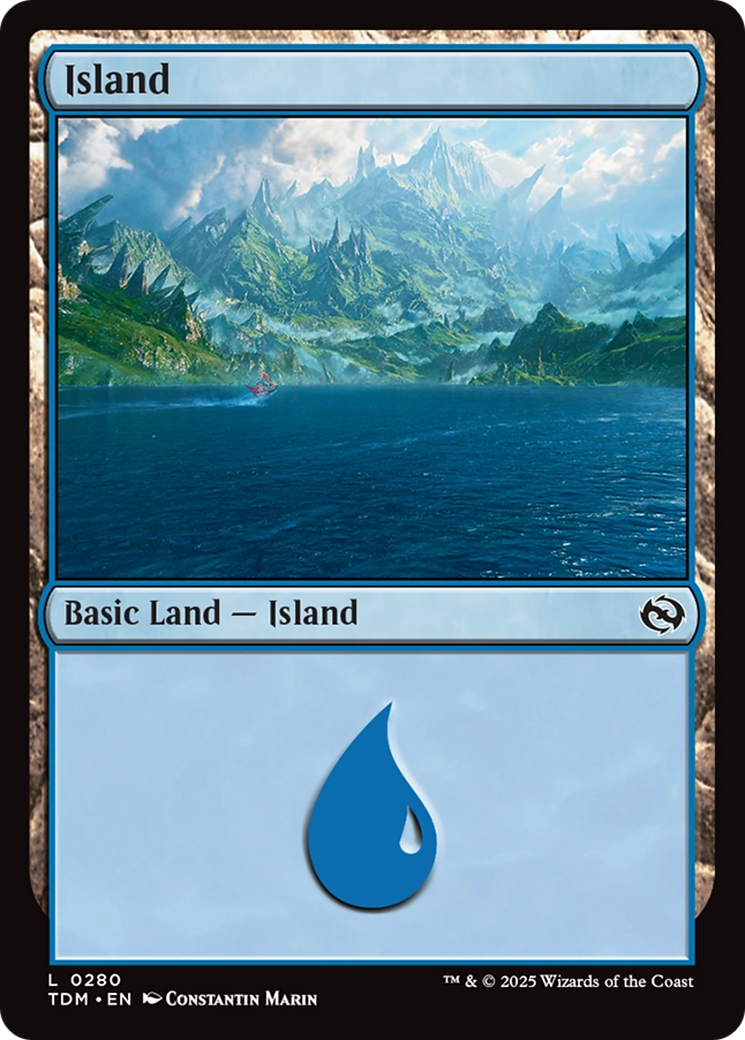 Island (0280) (TDM-280)  - Tarkir: Dragonstorm