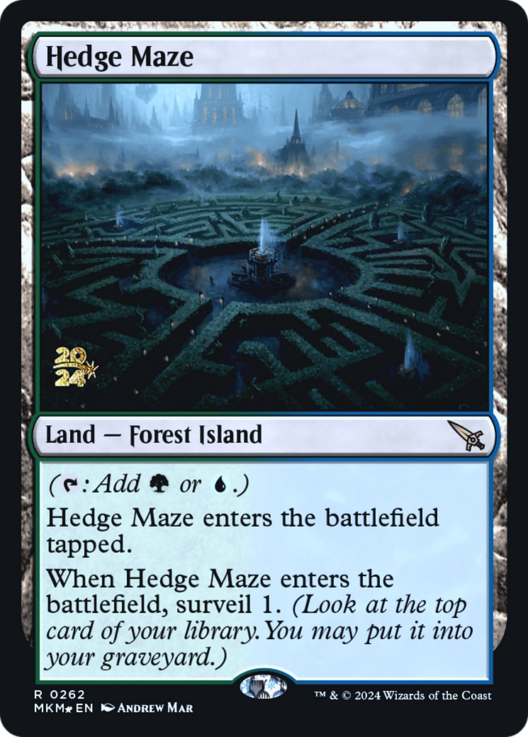 Hedge Maze (PRE-262)  Foil - Murders at Karlov Manor Promos
