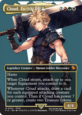 Cloud, Ex-SOLDIER (FIC-202) - Commander: FINAL FANTASY (Borderless)