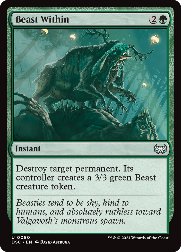 Beast Within (DSC-080)  - Duskmourn: House of Horror Commander
