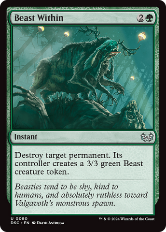 Beast Within (DSC-080)  - Duskmourn: House of Horror Commander