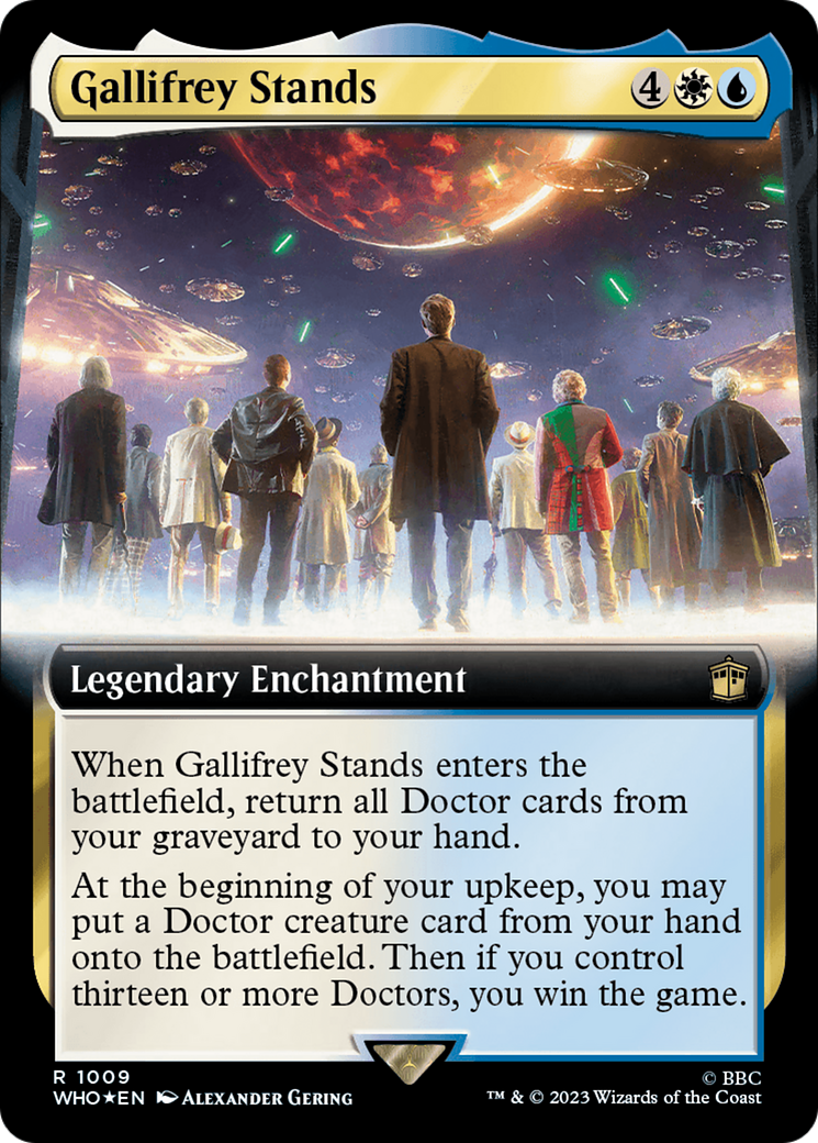 Gallifrey Stands (Extended Art) (Surge Foil) (WHO-1009) - Doctor Who: (Extended Art) Foil