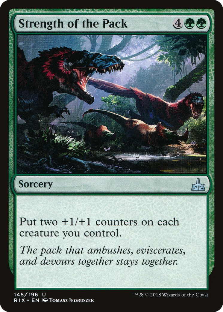 Strength of the Pack (RIX-145)  Foil - Rivals of Ixalan