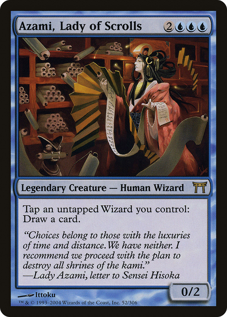 Azami, Lady of Scrolls (CHK-052)  - Champions of Kamigawa