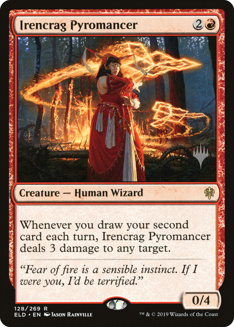 Irencrag Pyromancer (PPELD-128P)  - Throne of Eldraine Promos