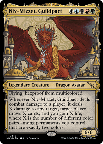 Niv-Mizzet, Guildpact (Showcase) (319) (MKM-319)  - Murders at Karlov Manor