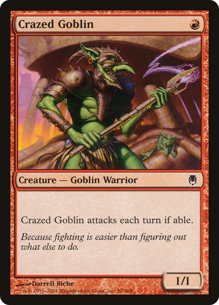 Crazed Goblin (DST-056)  - Darksteel