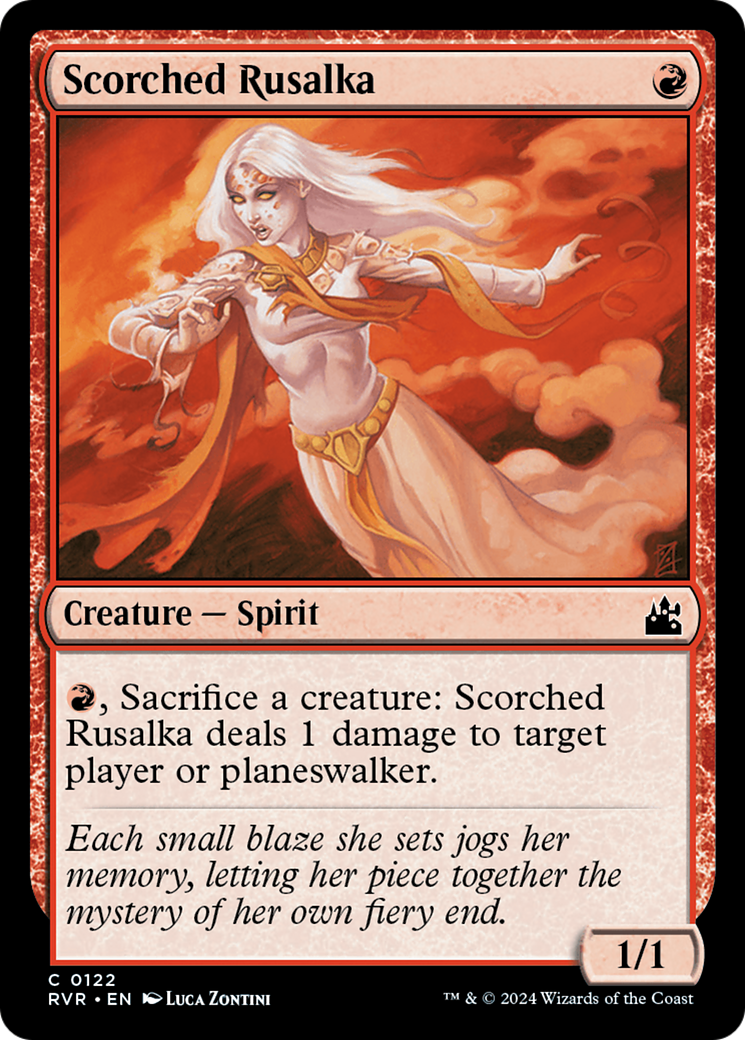 Scorched Rusalka (RVR-122)  - Ravnica Remastered
