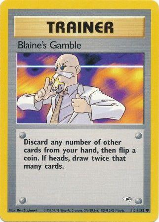 Blaine's Gamble 121/132  - Unlimited Gym Heroes - Common