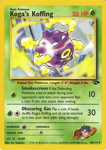 Koga's Koffing (48) 048/132  - Unlimited Gym Challenge - Uncommon