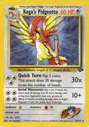 Koga's Pidgeotto 027/132  - Unlimited Gym Challenge - Rare