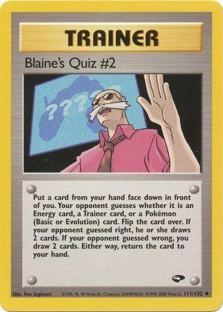 Blaine's Quiz