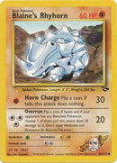 Blaine's Rhyhorn 065/132  - Unlimited Gym Challenge - Common