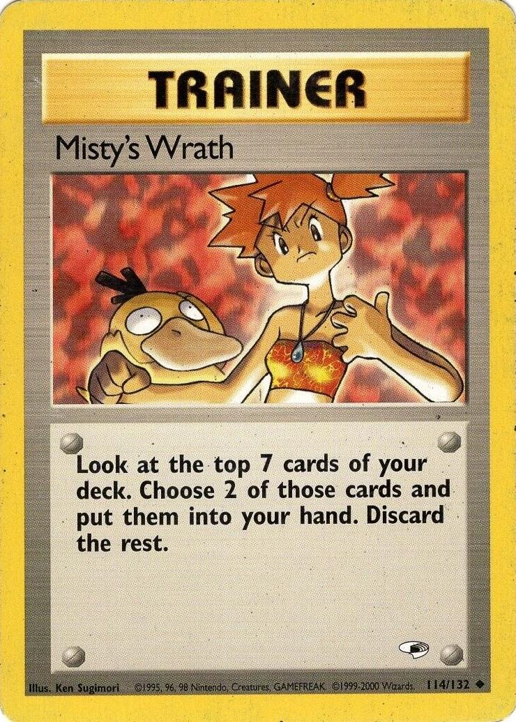 Misty's Wrath 114/132  - Unlimited Gym Heroes - Uncommon