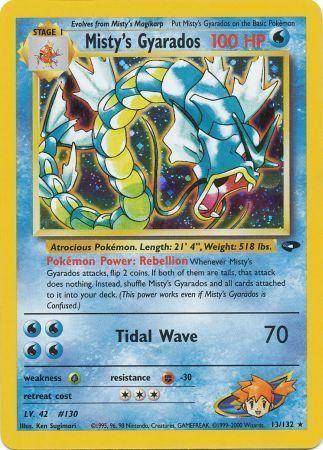 Misty's Gyarados 013/132  - Unlimited Holofoil Gym Challenge - Holo Rare