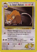 Lt. Surge's Raticate 053/132  - Unlimited Gym Challenge - Uncommon