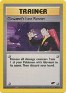 Giovanni's Last Resort 105/132  - Unlimited Gym Challenge - Rare