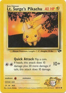Lt. Surge's Pikachu 084/132  - Unlimited Gym Challenge - Common