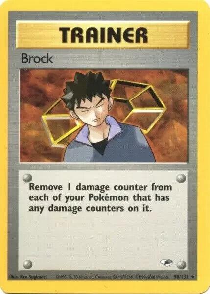 Brock (98) 098/132  - Unlimited Gym Heroes - Rare