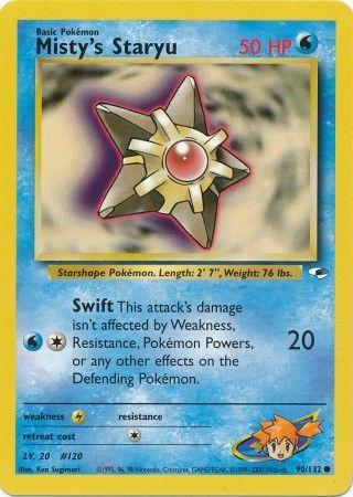 Misty's Staryu 090/132  - Unlimited Gym Heroes - Common