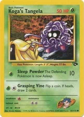 Koga's Tangela 081/132  - Unlimited Gym Challenge - Common