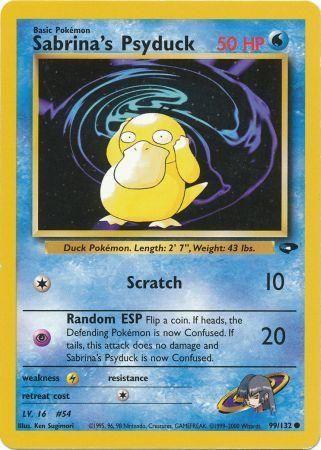 Sabrina's Psyduck 099/132  - Unlimited Gym Challenge - Common