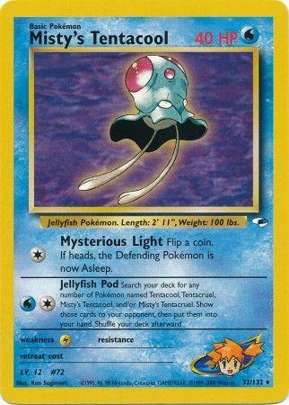 Misty's Tentacool (32) 032/132  - Unlimited Gym Heroes - Rare