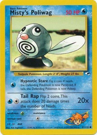 Misty's Poliwag 087/132  - Unlimited Gym Heroes - Common