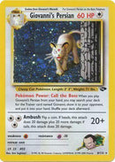 Giovanni's Persian 008/132  - Unlimited Holofoil Gym Challenge - Holo Rare