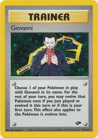 Giovanni (18) 018/132  - Unlimited Holofoil Gym Challenge - Holo Rare