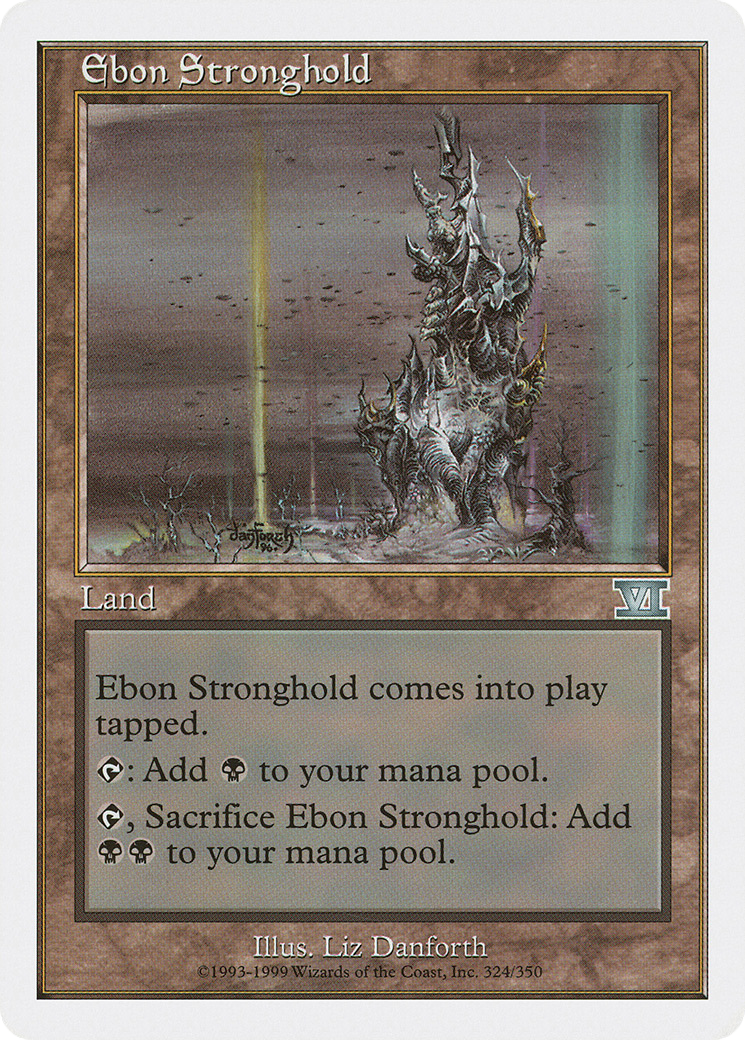 Ebon Stronghold (6ED-324)  - Classic Sixth Edition