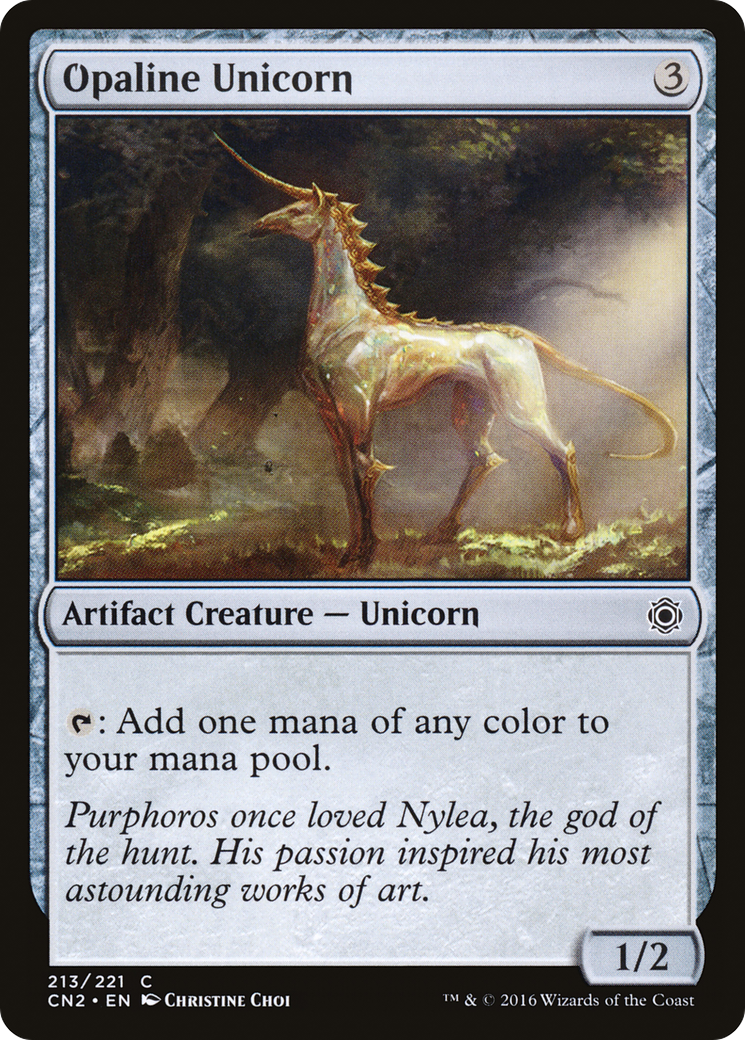 Opaline Unicorn (CN2-213)  Foil - Conspiracy: Take the Crown