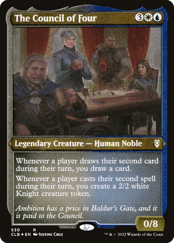 The Council of Four (CLB-530)  Etched Foil - Commander Legends: Battle for Baldur's Gate