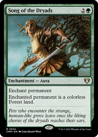 Song of the Dryads (CMM-324)  Foil - Commander Masters