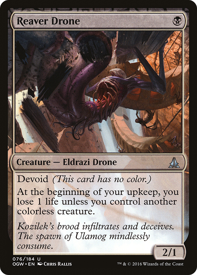 Reaver Drone (OGW-076)  Foil - Oath of the Gatewatch: (devoid)