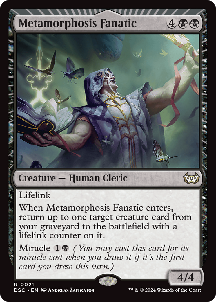 Metamorphosis Fanatic (DSC-021)  - Duskmourn: House of Horror Commander: (miracle)