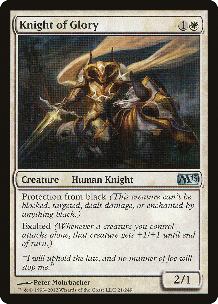 Knight of Glory (M13-021)  Foil - Magic 2013