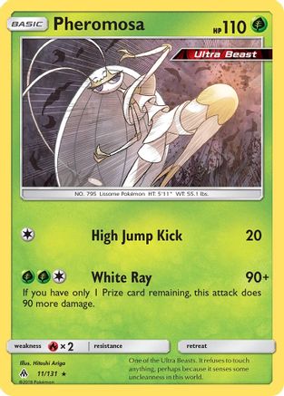 Pheromosa 011/131  - Holofoil SM  Forbidden Light - Holo Rare