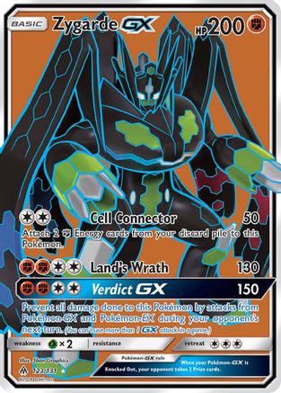 Zygarde GX (Full Art) 123/131  - Holofoil SM  Forbidden Light - Ultra Rare