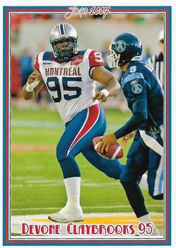 2007 Jogo CFL #18 Devone Claybrooks