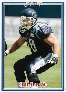 2007 Jogo CFL #38 Chad Folk