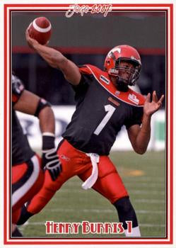 2007 Jogo CFL #52 Henry Burris