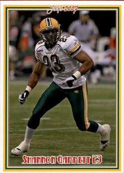 2007 Jogo CFL #87 Shannon Garrett