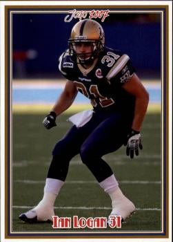 2007 Jogo CFL #126 Ian Logan
