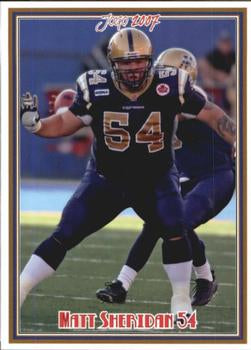 2007 Jogo CFL #138 Matt Sheridan