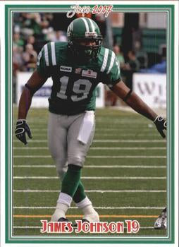 2007 Jogo CFL #144 James Johnson Rookie